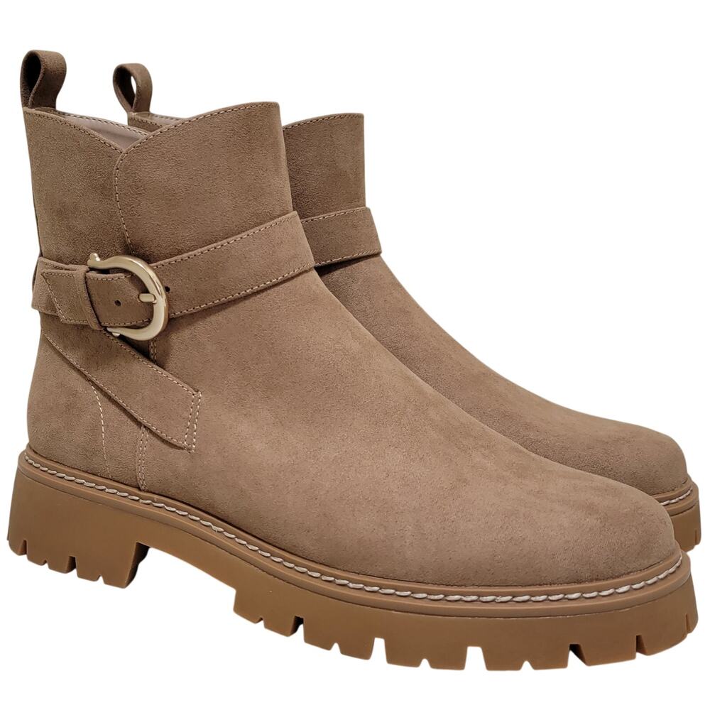 Giani Bernini Women Jaynaa Lug Sole Ankle Bootie Size US 8M Carmel Brown